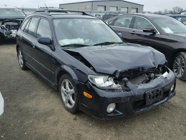 JM1BJ245021462465 - 2002 MAZDA PROTEGE PR BLACK photo 1