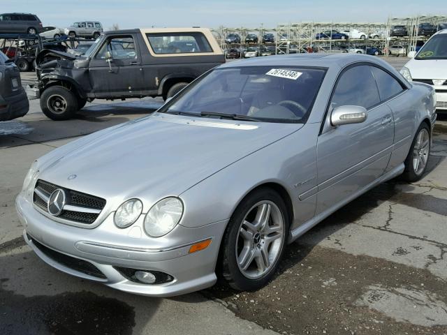 WDBPJ74J55A044387 - 2005 MERCEDES-BENZ CL 55 AMG SILVER photo 2