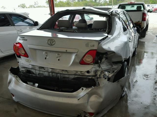 JTDBL40E799079663 - 2009 TOYOTA COROLLA BA SILVER photo 4