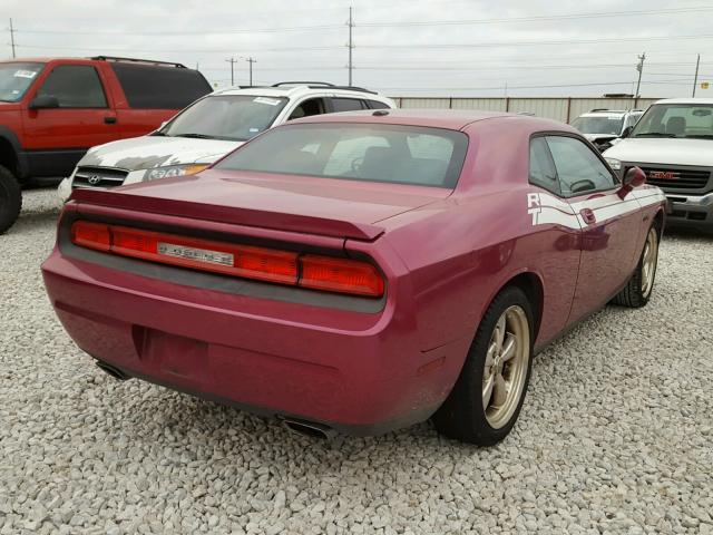 2B3CJ5DT8AH295889 - 2010 DODGE CHALLENGER PINK photo 4