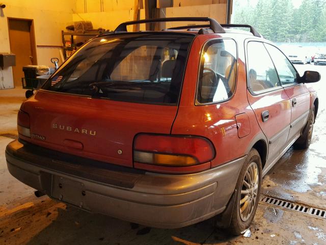 JF1GF485XWH800082 - 1998 SUBARU IMPREZA OU RED photo 4