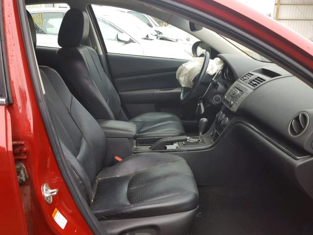 1YVHP82B395M02858 - 2009 MAZDA 6 S RED photo 5