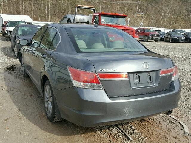 1HGCP2F82BA120768 - 2011 HONDA ACCORD EXL GRAY photo 3