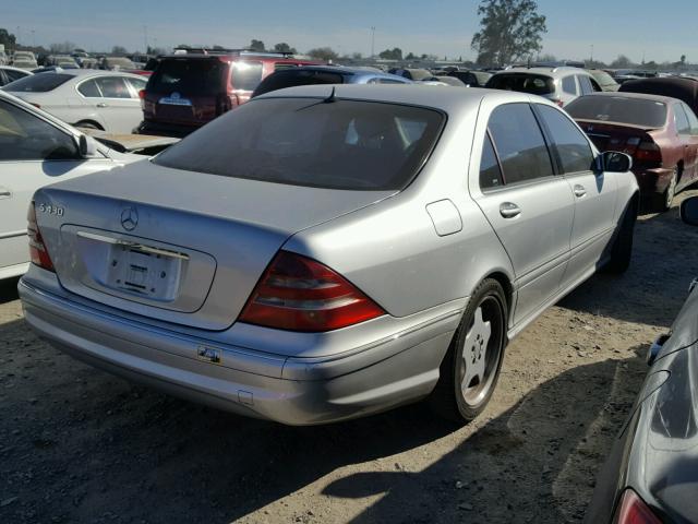 WDBNG70J62A225148 - 2002 MERCEDES-BENZ S 430 SILVER photo 4