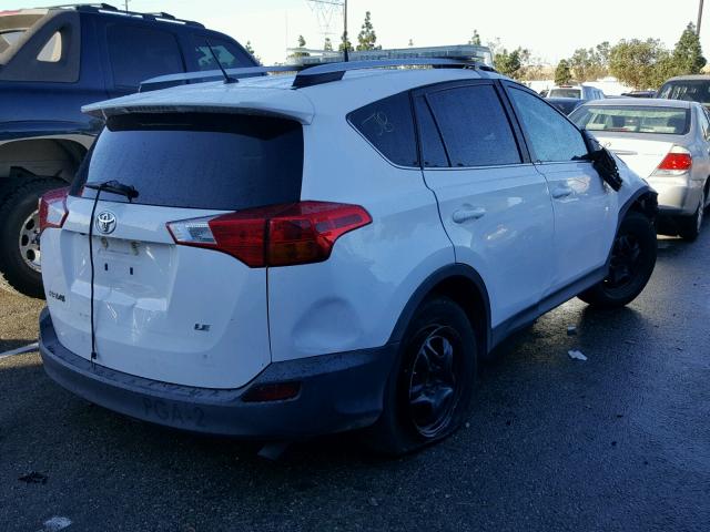 2T3ZFREV3DW055834 - 2013 TOYOTA RAV4 LE WHITE photo 4