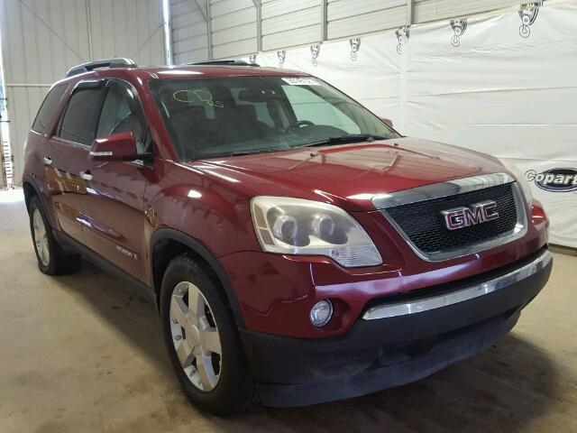 1GKEV33777J121568 - 2007 GMC ACADIA SLT ბურგუნდია ფოტო 1