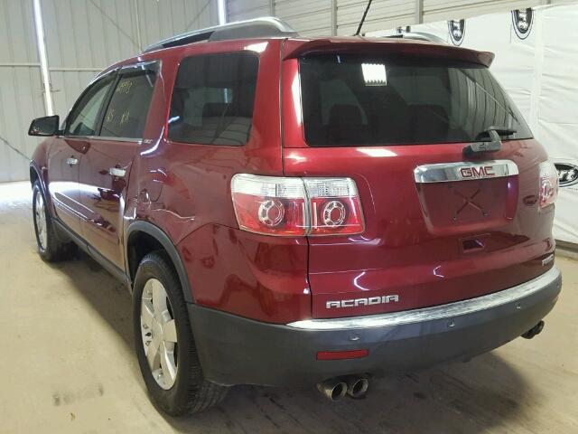 1GKEV33777J121568 - 2007 GMC ACADIA SLT ბურგუნდია ფოტო 3