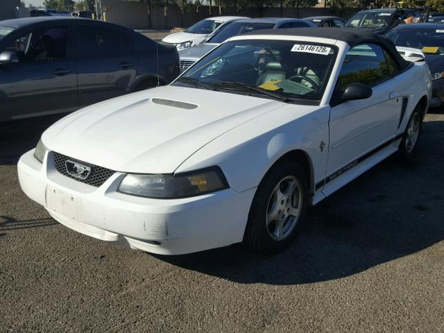 1FAFP44492F218700 - 2002 FORD MUSTANG WHITE photo 2