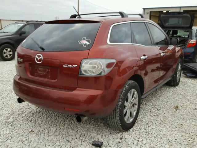 JM3ER293270105824 - 2007 MAZDA CX-7 RED photo 4