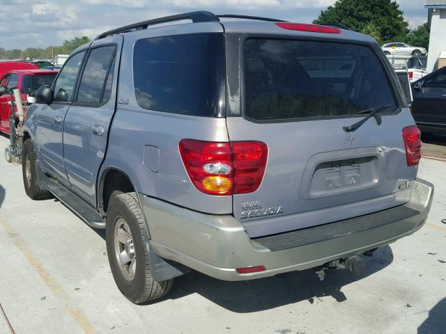 5TDZT34A51S007284 - 2001 TOYOTA SEQUOIA SR PURPLE photo 3