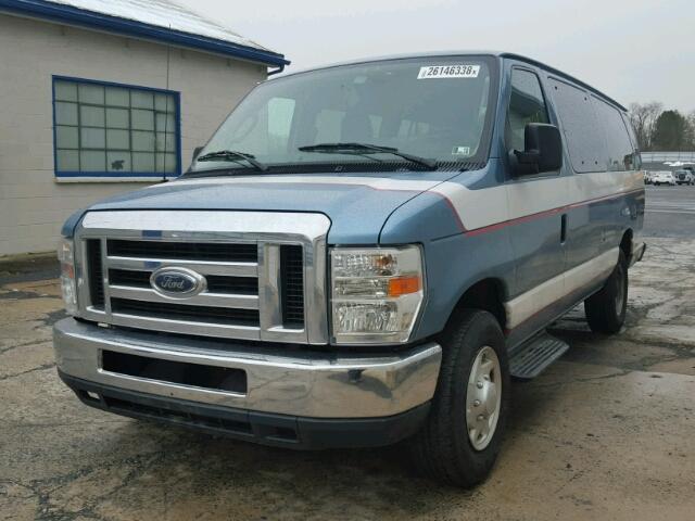 1FBSS3BL9BDA20291 - 2011 FORD ECONOLINE BLUE photo 2