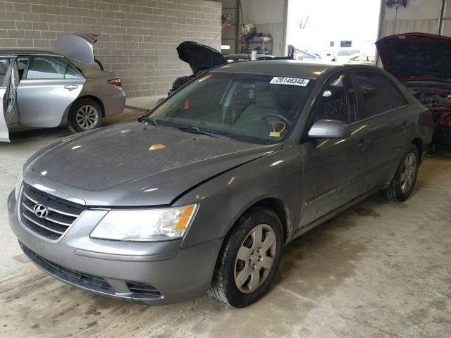 5NPET46C49H489783 - 2009 HYUNDAI SONATA GLS GRAY photo 2