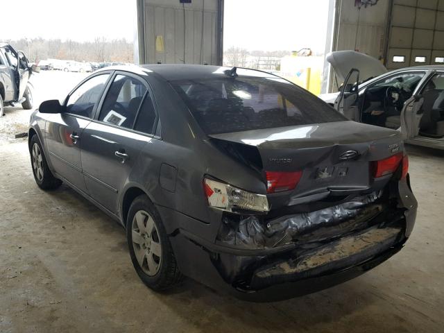 5NPET46C49H489783 - 2009 HYUNDAI SONATA GLS GRAY photo 3