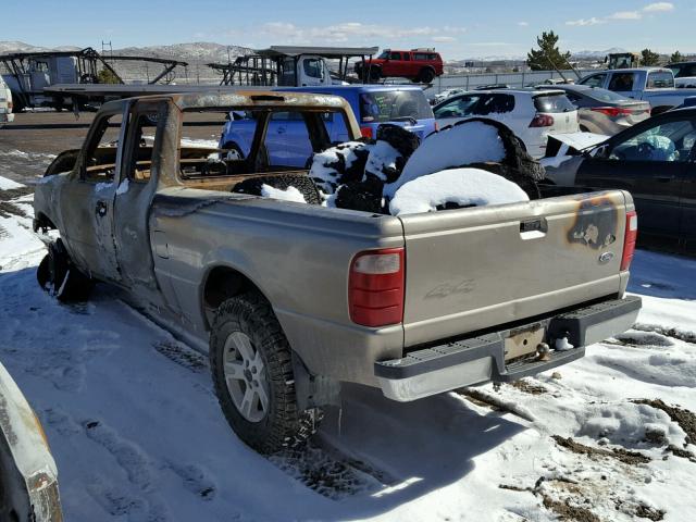 1FTYR15E84PB04185 - 2004 FORD RANGER SUP BEIGE photo 3