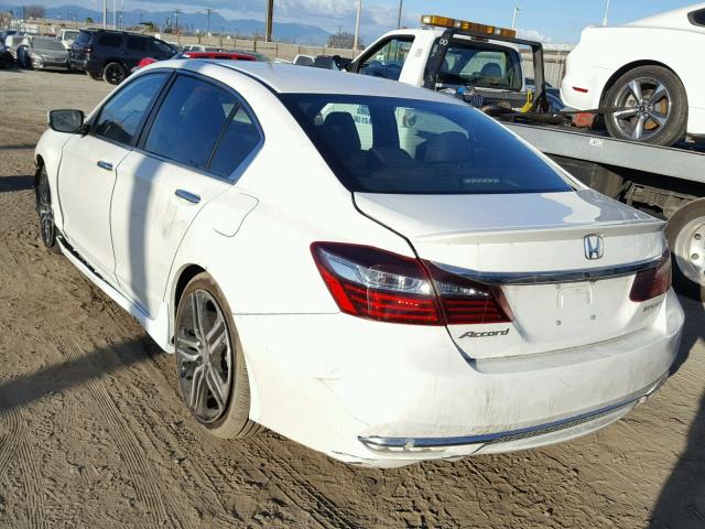 1HGCR2F53GA232115 - 2016 HONDA ACCORD SPO WHITE photo 3