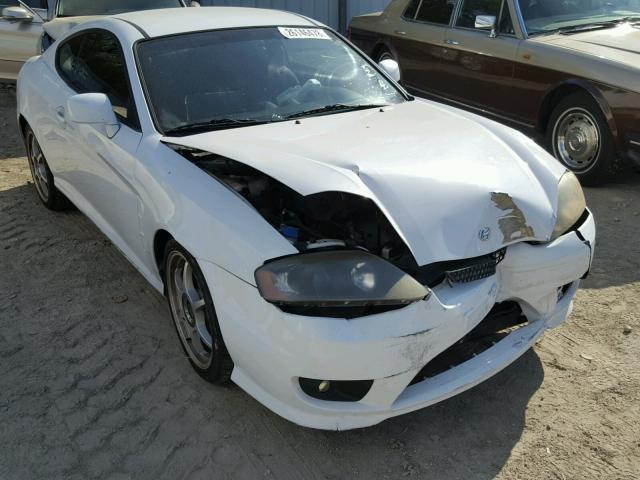 KMHHM65D86U198412 - 2006 HYUNDAI TIBURON GS WHITE photo 1