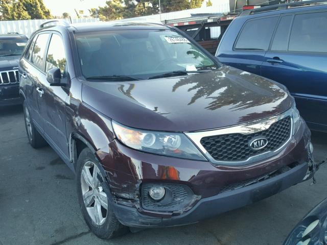 5XYKU4A26DG374634 - 2013 KIA SORENTO EX PURPLE photo 1