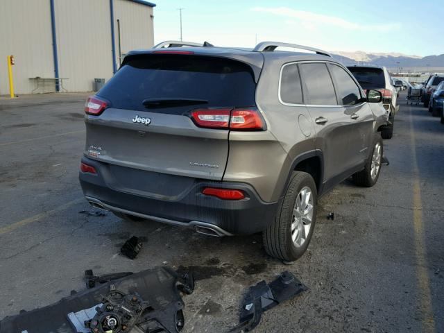 1C4PJMDS4GW366355 - 2016 JEEP CHEROKEE L TAN photo 4