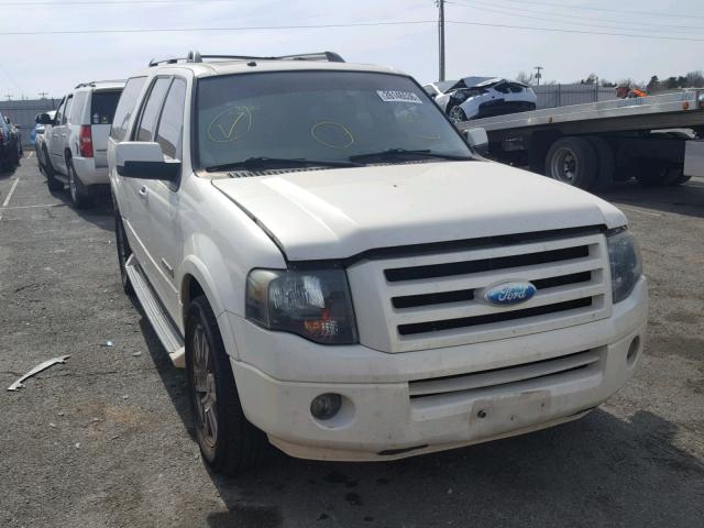 1FMFK19587LA04830 - 2007 FORD EXPEDITION WHITE photo 1