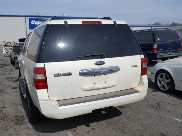 1FMFK19587LA04830 - 2007 FORD EXPEDITION WHITE photo 3