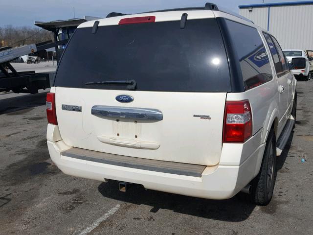 1FMFK19587LA04830 - 2007 FORD EXPEDITION WHITE photo 4