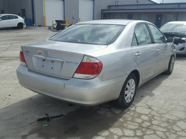 4T1BE32K66U142828 - 2006 TOYOTA CAMRY LE SILVER photo 4