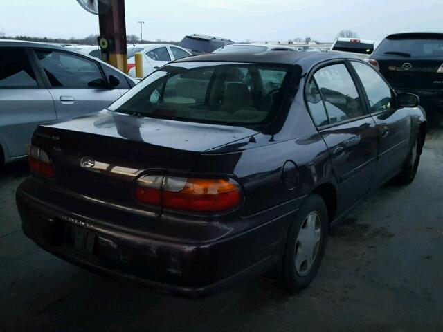 1G1NE52J8Y6286952 - 2000 CHEVROLET MALIBU LS BURGUNDY photo 4