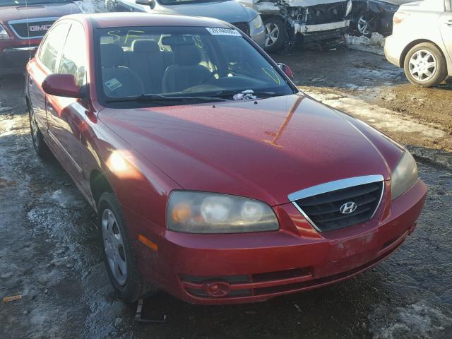 KMHDN46D54U776851 - 2004 HYUNDAI ELANTRA GL MAROON photo 1