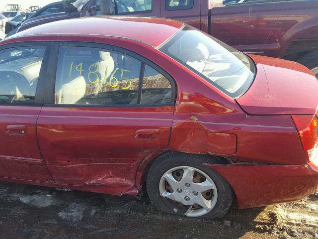 KMHDN46D54U776851 - 2004 HYUNDAI ELANTRA GL MAROON photo 9