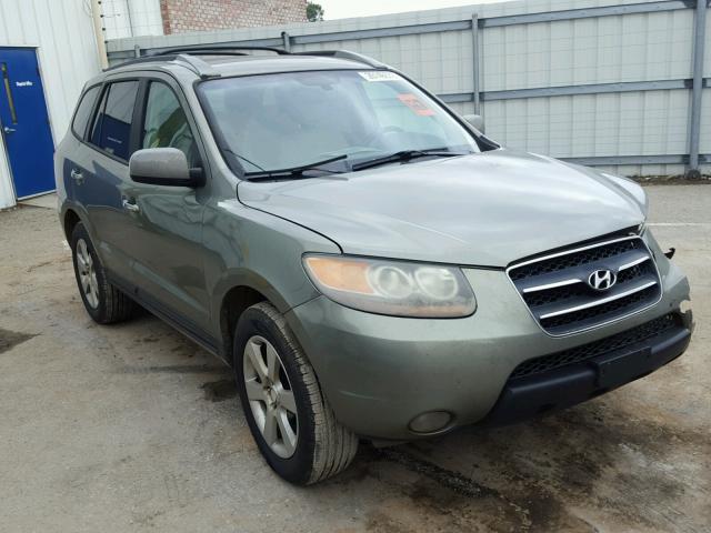 5NMSH13E07H122608 - 2007 HYUNDAI SANTA FE S GREEN photo 1