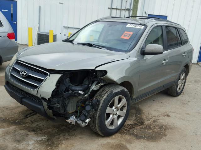 5NMSH13E07H122608 - 2007 HYUNDAI SANTA FE S GREEN photo 2