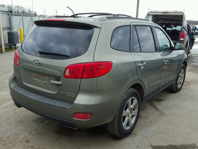 5NMSH13E07H122608 - 2007 HYUNDAI SANTA FE S GREEN photo 4