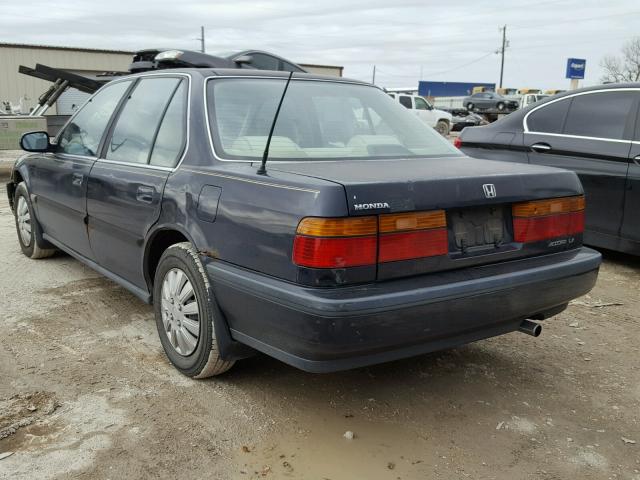 1HGCB7659MA221102 - 1991 HONDA ACCORD LX BLUE photo 3