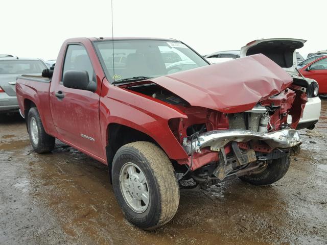 1GTCS148258140864 - 2005 GMC CANYON RED photo 1