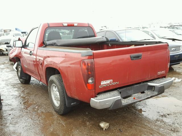 1GTCS148258140864 - 2005 GMC CANYON RED photo 3