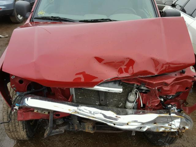 1GTCS148258140864 - 2005 GMC CANYON RED photo 7