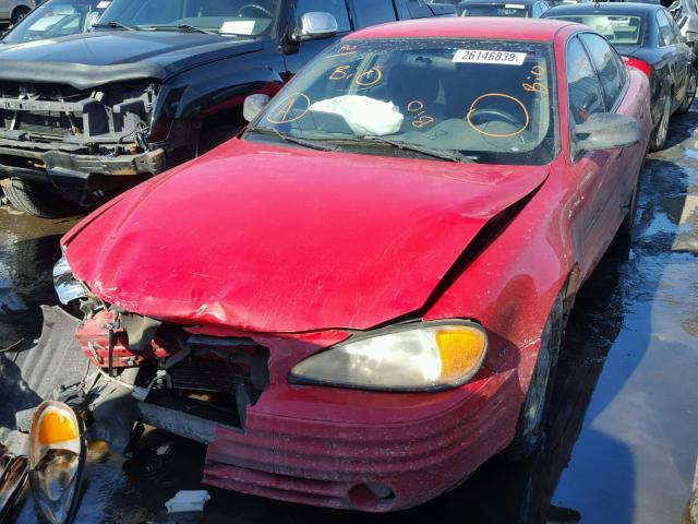 1G2NF52EXYC533613 - 2000 PONTIAC GRAND AM S 红色 照片 2