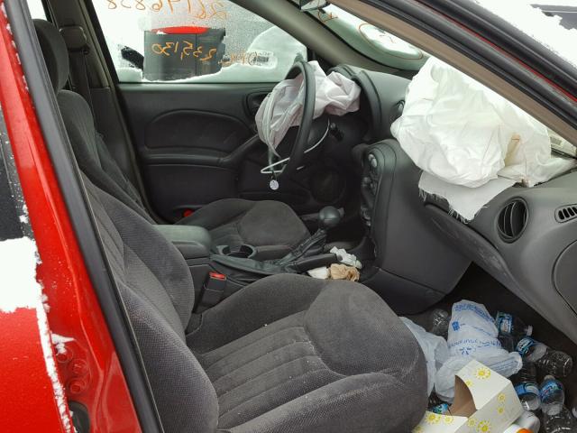 1G2NF52EXYC533613 - 2000 PONTIAC GRAND AM S 红色 照片 5