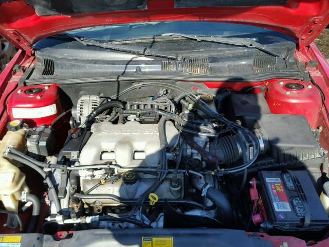 1G2NF52EXYC533613 - 2000 PONTIAC GRAND AM S 红色 照片 7
