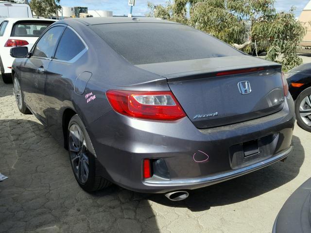 1HGCT2B85DA010897 - 2013 HONDA ACCORD EXL GRAY photo 3