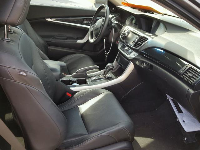 1HGCT2B85DA010897 - 2013 HONDA ACCORD EXL GRAY photo 5