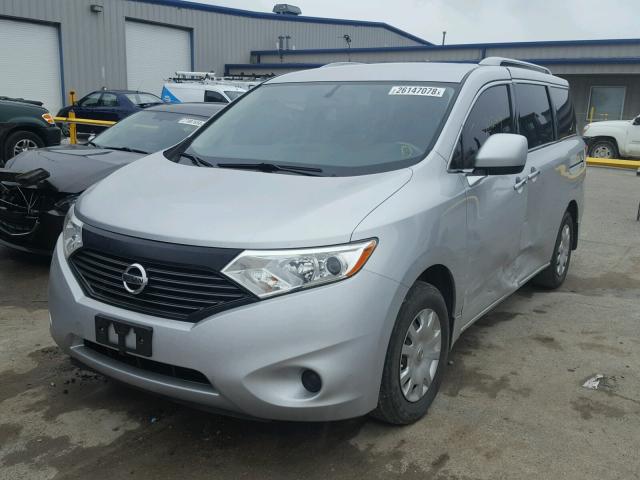 JN8AE2KP2E9108204 - 2014 NISSAN QUEST S SILVER photo 2