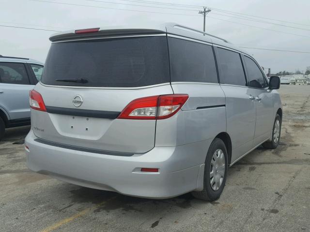 JN8AE2KP2E9108204 - 2014 NISSAN QUEST S SILVER photo 4