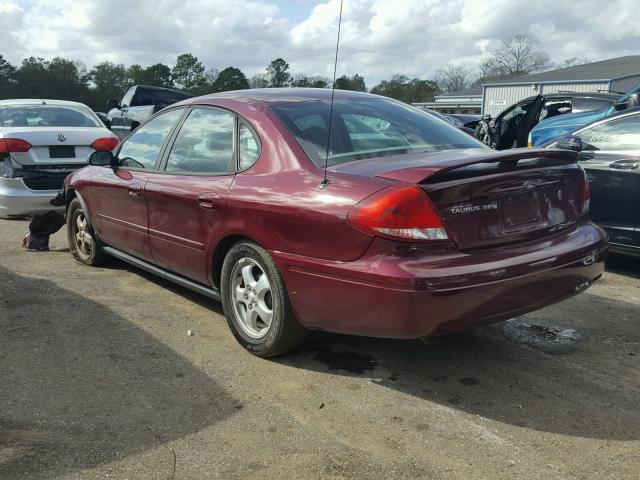 1FAFP53205A276461 - 2005 FORD TAURUS SE MAROON photo 3