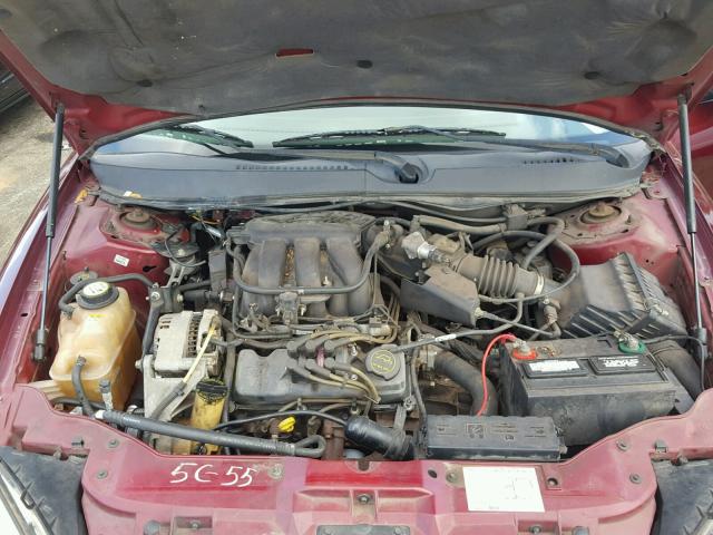 1FAFP53205A276461 - 2005 FORD TAURUS SE MAROON photo 7