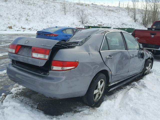 1HGCM56674A020497 - 2004 HONDA ACCORD EX GRAY photo 4