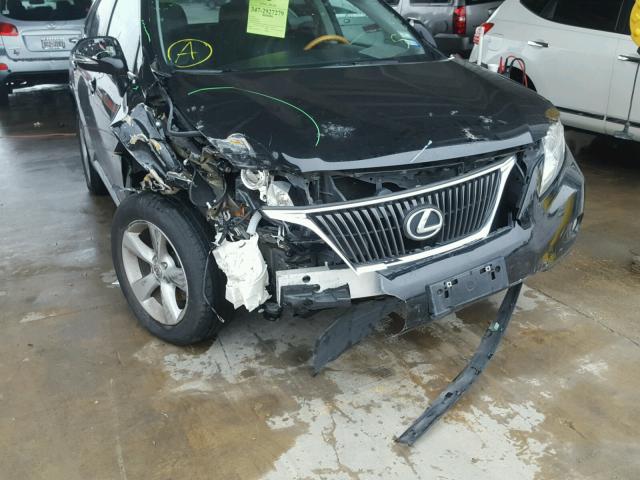 2T2ZK1BA2CC085636 - 2012 LEXUS RX 350 BLACK photo 9