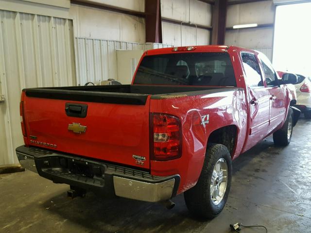 3GCPKTE31BG234367 - 2011 CHEVROLET SILVERADO RED photo 4