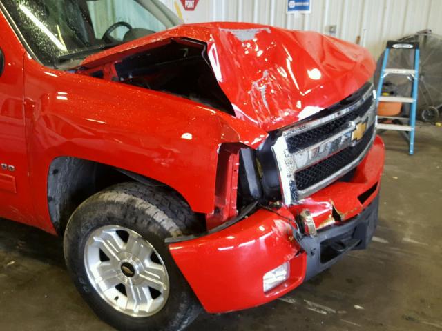 3GCPKTE31BG234367 - 2011 CHEVROLET SILVERADO RED photo 9