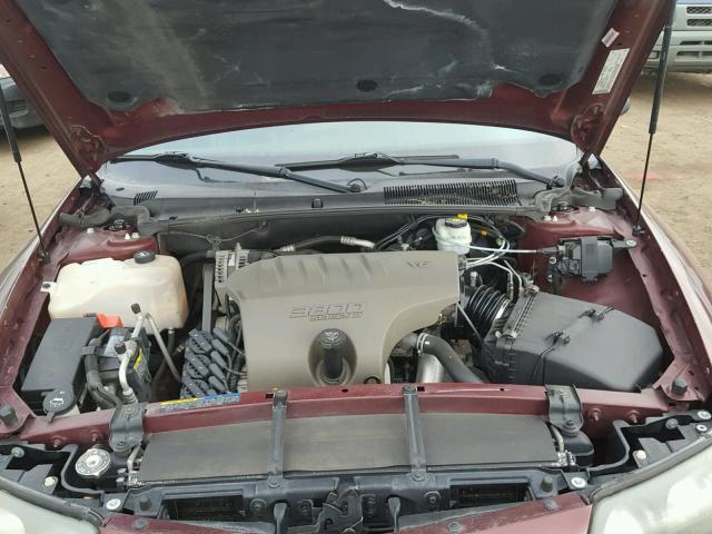 1G2HX52KX5U145934 - 2005 PONTIAC BONNEVILLE MAROON photo 7